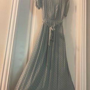 H &m polka dot midi dress